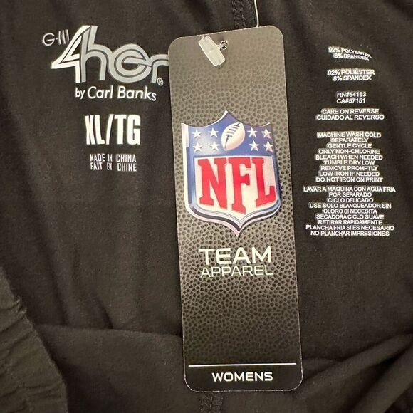 NWT G-III 4Her by Carl Banks Tampa Bay Buccaneers 4th Down Leggings Black XL - Picture 4 of 6